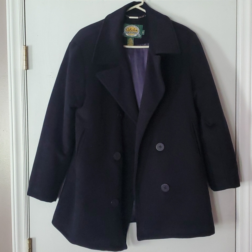 Wool Peacoat, navy blue